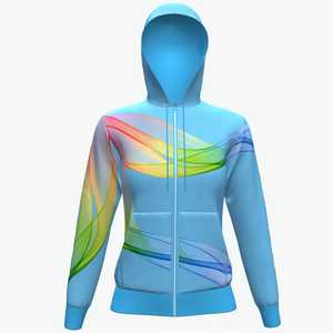 Sweat-shirts à capuche pour femmes en molleton de coton à manches longues, personnalisés, de haute qualité, multicolores, avec logo sur le devant, fermeture éclair intégrale, OEM - Product Image 1