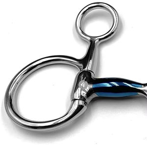 Mors d'entraînement Baucher en acier inoxydable massif à articulation simple, haute qualité, nouveau style, respirant, pour usage équestre, vente en gros - Product Image 1