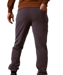 Pantalones de chándal de pierna recta de algodón con logotipo personalizado, pantalones de chándal sueltos de estilo en blanco para hombre, Color sólido con bolsillos, pantalones cómodos - Product Image 2