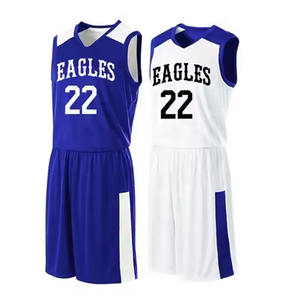 100% Polyester hommes basket-ball uniforme ensembles séchage rapide respirant doux vêtements de sport grande taille imprimé numéro de modèle nouveau XS pour - Product Image 1