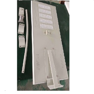 Farola LED solar de 5 cabezales de 400W con sensor de movimiento, iluminación de seguridad para exteriores para jardín, toda la noche, potencia de - Product Image 4