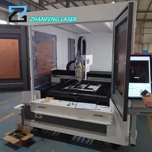 Mesin pemotong Laser serat CNC dengan kabinet listrik terpisah untuk baja tahan karat/baja karbon/aluminium/tembaga/kuningan