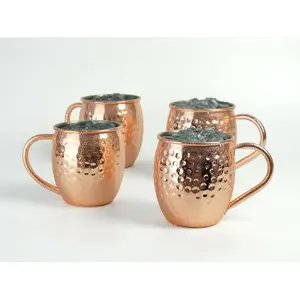 Dernière Mule tasse en cuivre tasse en cuivre pur pour boire tasse en cuivre pour Barware verre à bière en gros prix bon marché - Product Image 3