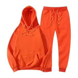 Custom Wholesale <b>Plain</b> Workout Sweat Suit professional track suit High Quality <b>Tracksuit</b> Streetwear Men's Sweat suit - Product Image 6