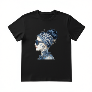 T-Shirt Unisex 100% Cotone 210GSM Stile Casual con Modello Rose, Fornitura ODM, Metodo di Stampa DTG a Compressione Termica - Product Image 2