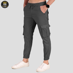 Pantalones Cargo Duraderos, Transpirables y Resistentes al Viento para Hombre, con Cierre de Botones, Diseño de Longitud Completa, Material de Poliéster/Algodón de Alta Calidad - Product Image 2