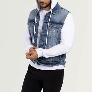 Nuevo Diseño, Superventas, Sudadera con Capucha de Mezclilla Casual para Hombre, MOQ Bajo, Sudadera con Capucha de Mezclilla para Hombre, Precio de Mayoreo, Hecho en Pakistán - Product Image 2
