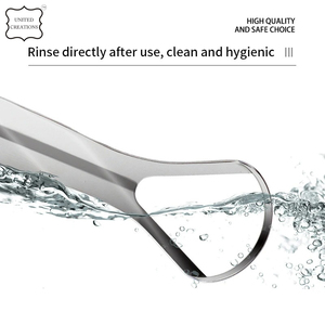 Hot Selling Multiple Styles Copper <b>Tongue</b> <b>Cleaner</b> Custom Logo <b>Tongue</b> Scraper Stainless Steel Professional <b>Tongue</b> Scraper - Product Image 2