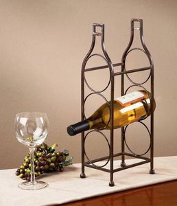 Estante para Botellas de Vino Alto de Hierro, Diseñado para Almacenamiento Vertical, que Ofrece un Uso Eficiente del Espacio con un Estilo Visual Elegante - Product Image 2