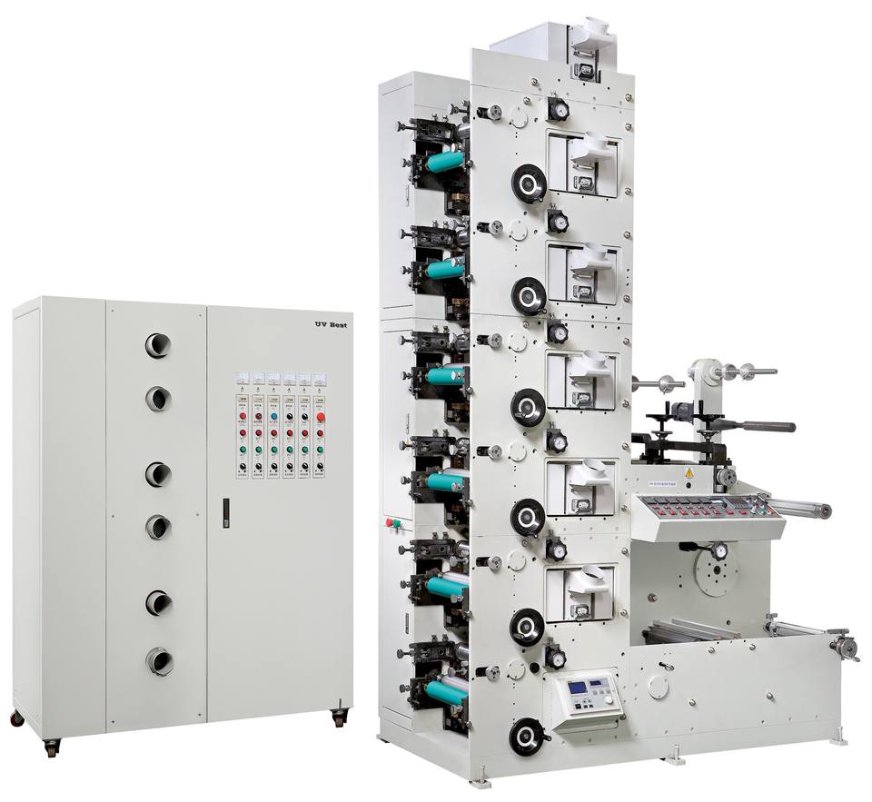 Automatic Flexographic Sticker Label Printing Machine for Plastic Bag ...