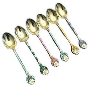 Cuillère de service de restaurant ensemble de couverts en acier inoxydable poli doré ustensiles de cuisine ensembles de cuillères de mariage fabriqués à partir de l'Inde - Product Image 1