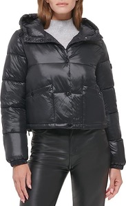 Femmes tricoté respirant Ultra léger résistant à l'eau à capuche doudoune fermeture à glissière compressible coupe-vent hiver - Product Image 5