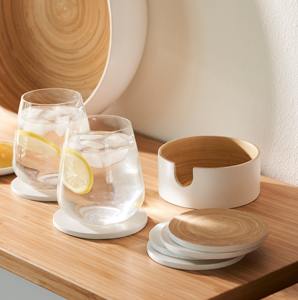 Sous-verres enroulés en bois de bambou cercle d'approvisionnement en vrac caboteur en fibres filées naturelles fabriqué au Vietnam - Product Image 5