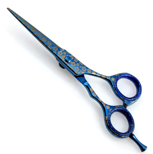 Rasoir professionnel ciseaux à cheveux tranchants ciseaux de Salon ciseaux de coiffure 5.5 "acier inoxydable bleu Plasma enduit - Product Image 3
