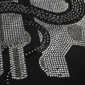 Custom Oversized Embroidered Beaded Rhinestone Hoodies Premium Fleece Fabric Eco-Friendly Shiny Detailing <b>for</b> Winter Streetwear - Product Image 3