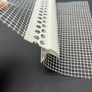 Profilé d'angle en PVC blanc pour finition de plaques de plâtre intérieures et extérieures - Product Image 1