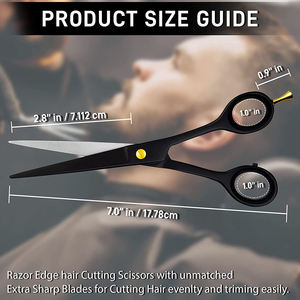 Coupe de cheveux sur mesure couleur noire avec étui vente en gros de ciseaux de salon maison et professionnels - Product Image 4