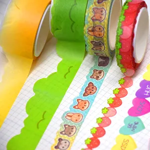 2024 Nieuwe Custom Schattige Ombre Gradiënt Decoratieve Washi Tape Sticker Set Voor Plakboeken, Tijdschriften, Diy Decor En Ambacht Aplied