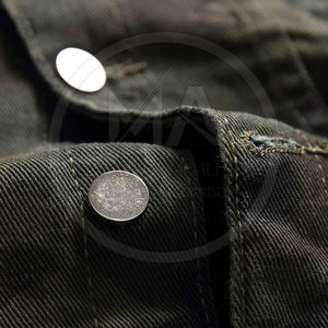 2025 <b>Winter</b> Solid Color Casual Men Jeans Jacket 100% Cotton Breathable Comfortable Streetwear - Product Image 5