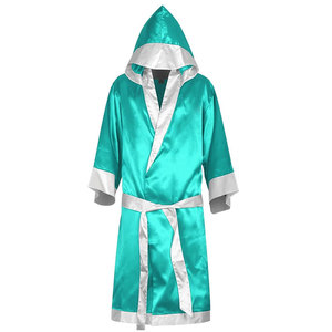 Bata de Boxeo para Hombre Hecha en Pakistán, Colores Personalizados, Ecológica, de Poliéster Transpirable, de Alta Calidad y Cómoda para Entrenamiento - Product Image 1