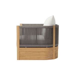 Fauteuil de jardin moderne en bois Woodenza The Langham, fauteuil de patio extérieur, collection de meubles de luxe pour resort - Product Image 5