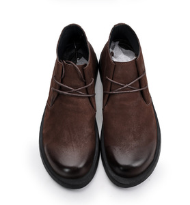 Chaussures de travail en cuir de vache durable avec doublure anti-odeur et absorption des chocs, chaussures décontractées pour hommes, chaussures de tous les jours - Product Image 1