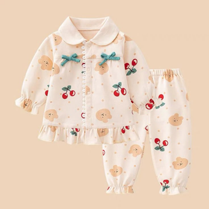 Pijamas de bebé de fibra de bambú de invierno, ropa de dormir infantil suave y cálida, peleles de punto ODM, proveedor mayorista de fábrica OEM personalizado a granel - Product Image 1