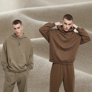 เสื้อผ้าฝรั่งเศสเทอร์รี่เนื้อหนัก 400 กรัม ผ้าโพลีเอสเตอร์/คอตตอน รับผลิตตามสั่ง พร้อมปักโลโก้ ไม่เป็นขุย มีกระเป๋า เหมาะสำหรับฤดูหนาว รับพิมพ์ลาย - Product Image 4