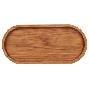 Bandeja Ovalada de Madera con Borde Elevado – Plato Elíptico Natural para Café, Aperitivos y Decoración de Encimeras de Cocina - Product Image 4