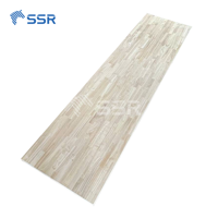 Plan de travail en bois de caoutchouc (Hevea) SSR VINA - Épaisseur 1,5 pouces - 38 mm - Plan de travail de cuisine en bois pour îlot de cuisine