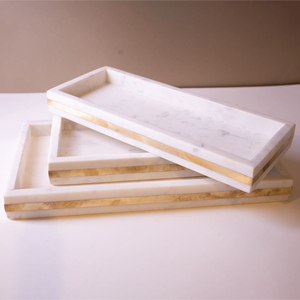 Silver Rectangle Tea Serving <b>Tray</b> in Pure Aluminium <b>with</b> <b>Mirror</b> Finished Perfect for Elegant Food Serving in Hotel & Restaurant - Product Image 4