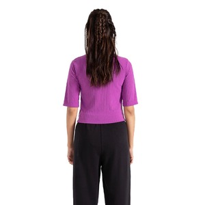 2025 tendencia mujer 100% algodón recortado manga corta cuello simulado camiseta ecológica transpirable estampado en todos los colores - Product Image 4