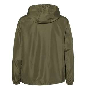 Chaqueta Cortavientos Impermeable con Cierre de Cremallera de un Cuarto para Hombre, Chaqueta Cortavientos Softshell con Capucha y Cierre Completo - Product Image 2