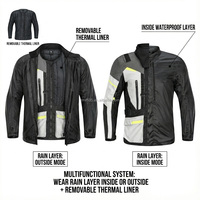Jaket Setelan Petualangan Touring Anti Air Anti Angin untuk Berkendara Motor Ukuran Besar LY2002J261 untuk Pria