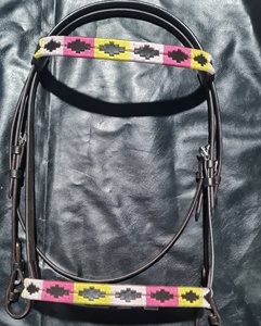 Bride de polo en cuir véritable de qualité supérieure mèches d'équitation occidentales durables produits pour chevaux haut de gamme - Product Image 1