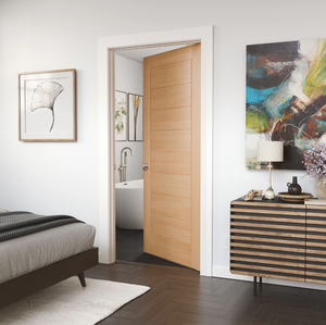 Puertas Interiores de MDF para Manualidades, Núcleo Sólido Hueco, Precolgadas, Insonorizadas, para Dormitorio, Villa, Sala de Estar, Estilo Minimalista Vietnamita - Product Image 5