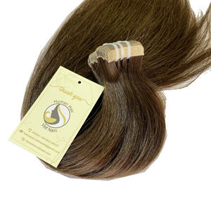 Best Quality 12A Grade European Raw Unprocessed Super Double Drawn 100% Virgin Remy Human <b>Hair</b> Tape In <b>Hair</b> Extension - Product Image 2