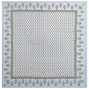 Turquoise Blue Floral 100% Cotton Bedsheet Set 240 TC Super <b>King</b> <b>Size</b> with 2 Pillow Covers 3-Piece Home Use-SHKV1091 - Product Image 4