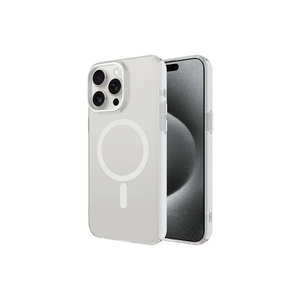 Coque rigide C-Pro compatible MagSafe pour iPhone 15 Pro, transparente givrée, protection premium, avec animation - Product Image 1