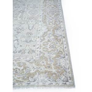 Erbe Hand Knotted Wool <b>Rug</b> Grey Black Jnlp-03 <b>Boho</b> Style Medallion Pattern Big Size for Home for Living Room Hallway Decorations - Product Image 4