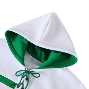 Sudadera con Capucha Personalizada de Invierno, Estilo Norfolk St Hockey, Unisex, Premium, 100% Algodón Orgánico, con Bolsillo Canguro, Blanco, Verde, Amarillo - Product Image 4