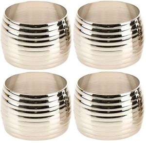 Vente en ligne de ronds de serviette réutilisables Porte-serviettes pour la décoration de la table d'hôtel de mariage Boucle de serviette Bouton en tissu - Product Image 1