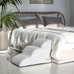 [AllmioPet] Marchepieds pour animaux de compagnie en tissu doux nuage, 3 marches, gris AMP 3 GR, escalier pour chien et chat pour une vie intérieure confortable - Product Image 4
