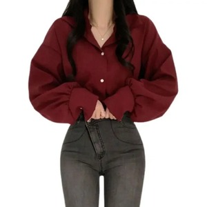 High Quality 100% Organic Cotton Shirts New Stylish Design Full Sleeves Shirt Casual Breathable Summer Women's Shirts - Product Image 5