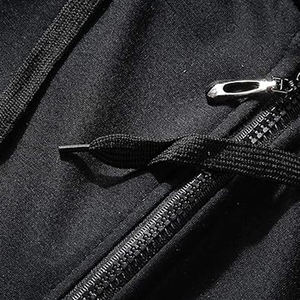 Écusson personnalisé hip hop logo de broderie laine polaire lourde Acid Wash Zip up Boxy recadrée Denim larmes à capuche - Product Image 6