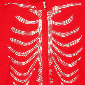 Sudadera con capucha y cremallera personalizada de alta calidad con diamantes de imitación, ropa informal, chaqueta térmica de invierno, recién llegado a Affordab - Product Image 6