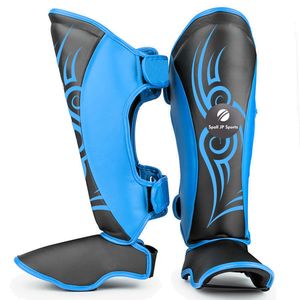 Espinilleras de Boxeo MMA de Seguridad Deportiva Personalizadas con Material de PU, Protección Profesional para Soporte de Piernas, Espinilleras de Boxeo - Product Image 1