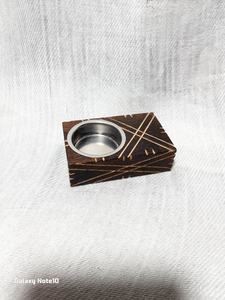 Quemador de Incienso de Sándalo Hecho a Mano con Recipiente Interior de Metal, Soporte Decorativo Aromático para Mesa, para Uso en el Hogar, Decoración del Hogar, Ramadán - Product Image 5