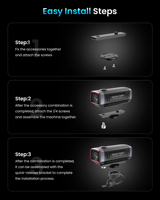 Caméra mini AKEEYO IP66 étanche 2.0mp Wifi 1800mah 2k 1080 pour moto avec application mobile