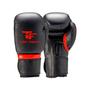 Guantes de boxeo duraderos transpirables profesionales de fábrica Logotipo personalizado Fight Sparring Training Guantes de lucha de cuero Guantes DE BOXEO - Product Image 6